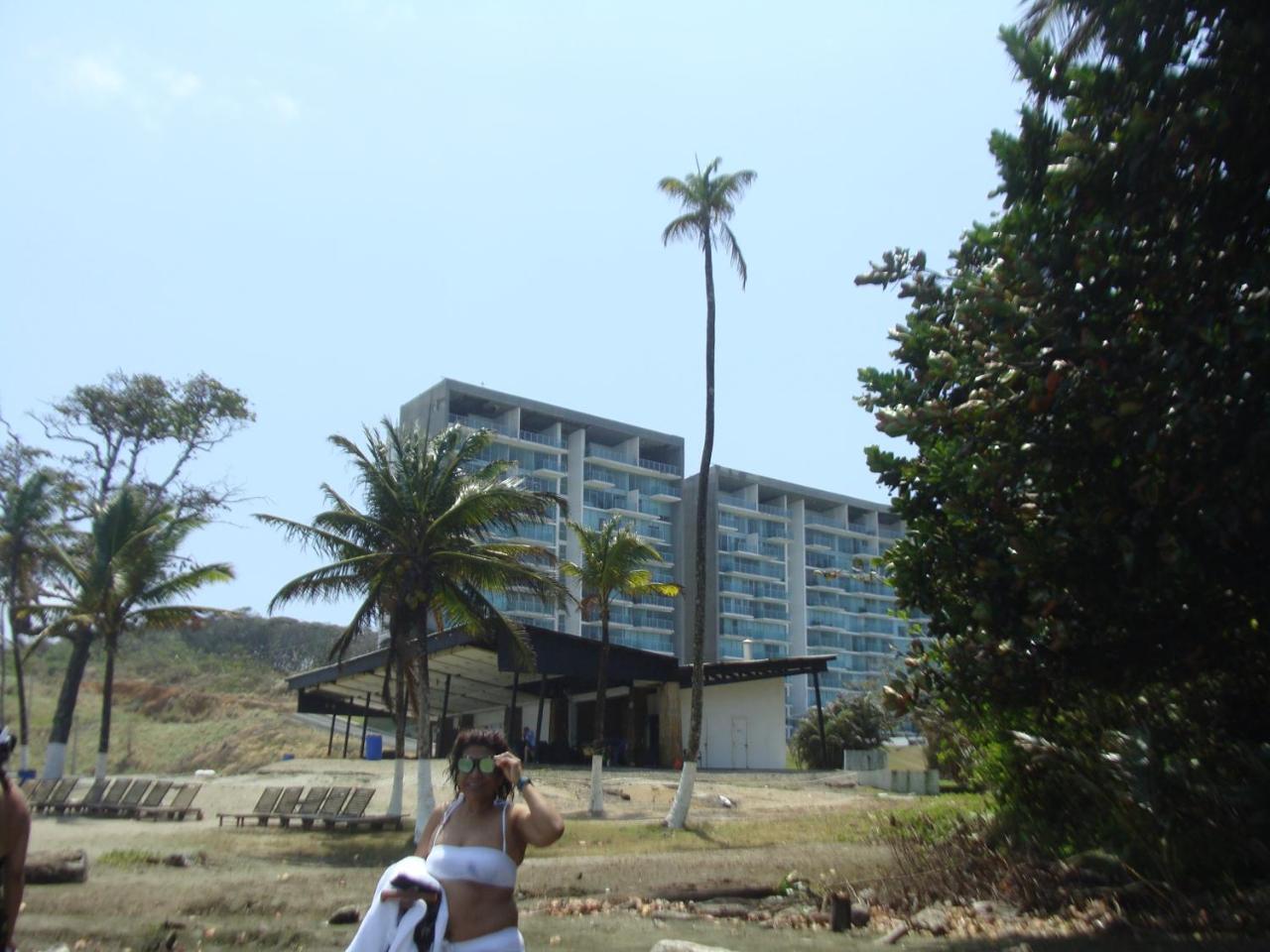 Apartamento En Balabeach Maria Chiquita In Front Of The Beach 2Hab Colon Esterno foto